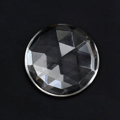 CRYSTAL ROSE CUT ROUND CAB (FLAT) 18MM 11.6 Cts.
