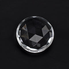 CRYSTAL ROSE CUT ROUND CAB (FLAT) 18MM 11.6 Cts.