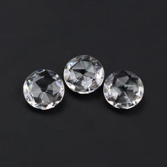CRYSTAL ROSE CUT BRIOLETTE ROUND 6MM 0.66 Cts.