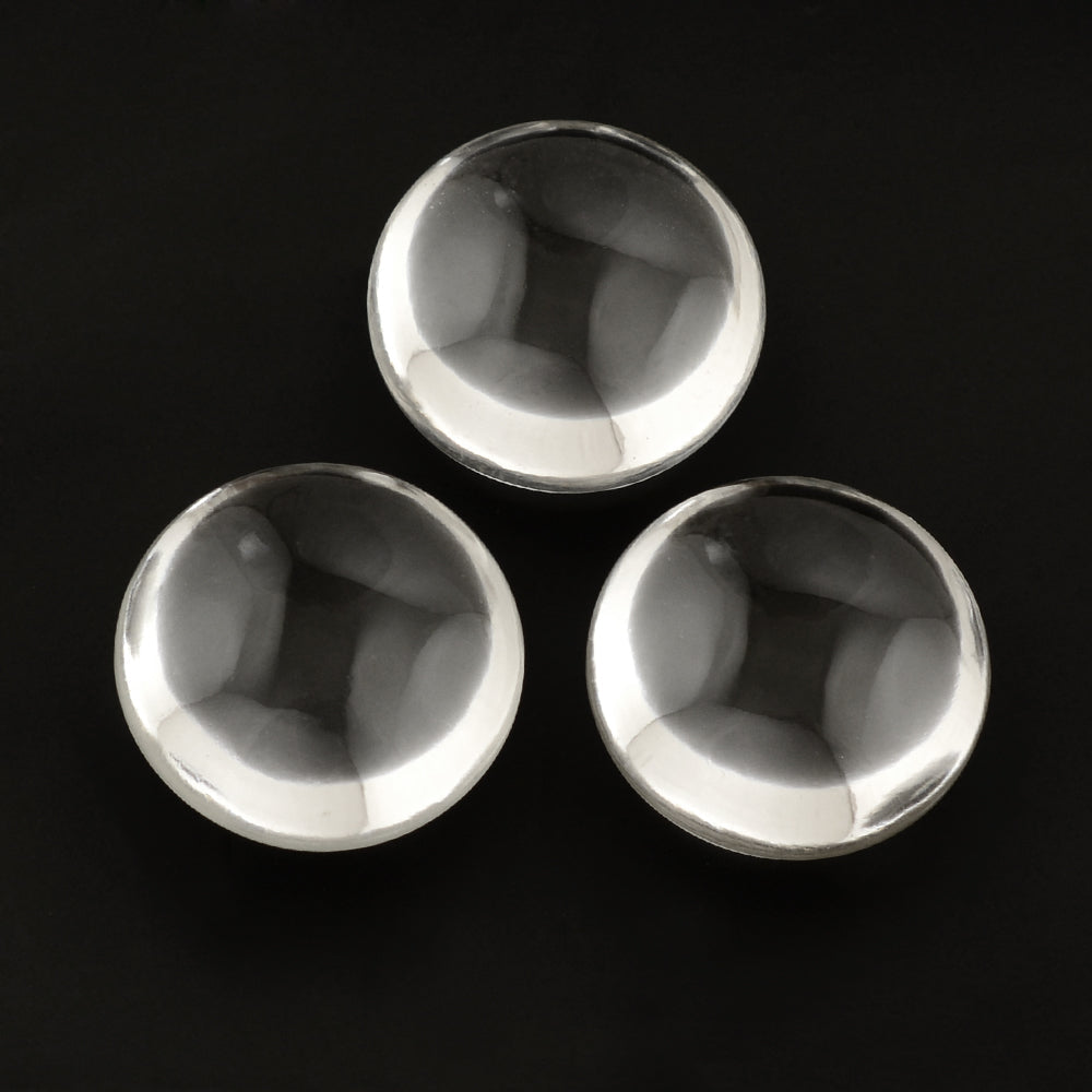 CRYSTAL LENTIL ROUND 18MM 22.13 Cts.