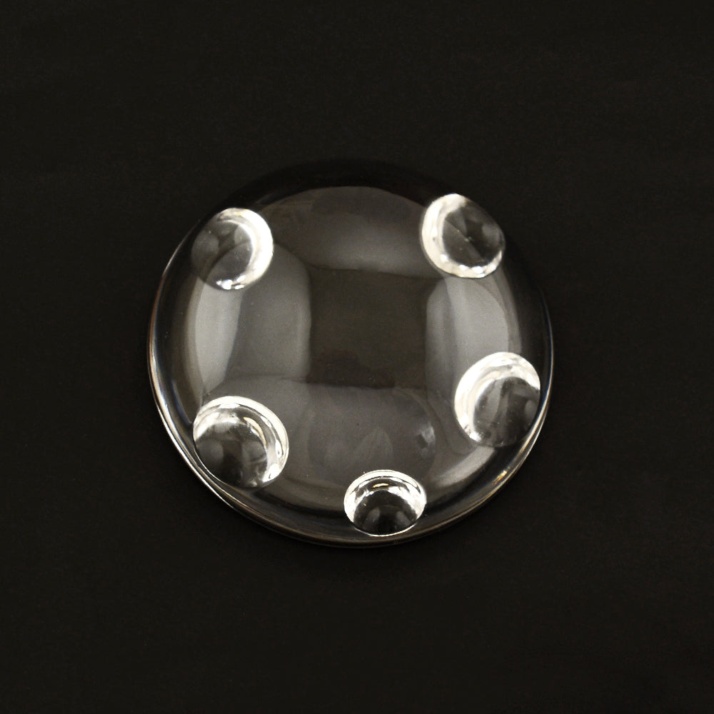 CRYSTAL SUPPER BUBBLE ROUND CAB 25MM 41.9 Cts.