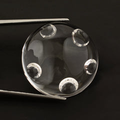 CRYSTAL SUPPER BUBBLE ROUND CAB 25MM 41.9 Cts.