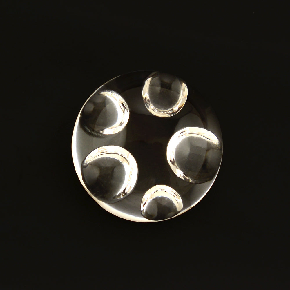 CRYSTAL SUPPER BUBBLE ROUND CAB 15MM 12.6 Cts.