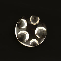 CRYSTAL SUPPER BUBBLE ROUND CAB 15MM 12.6 Cts.