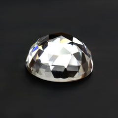 CRYSTAL ROSE CUT ROUND CAB (HIGH DOME) 18MM 21 Cts.
