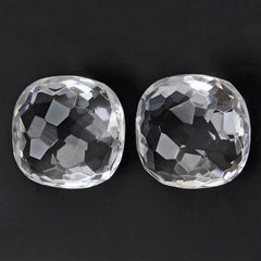 CRYSTAL IRREGULAR CUT BRIOLETTE CUSHION 12.50MM 8.5 Cts.