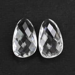 CRYSTAL BRIOLETTE IRREGULAR PEAR 15X9MM 4.05 Cts.