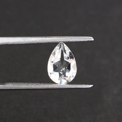 CRYSTAL CUT PEAR 9X6MM (WHITE/CLEAN) 1.38 Cts.