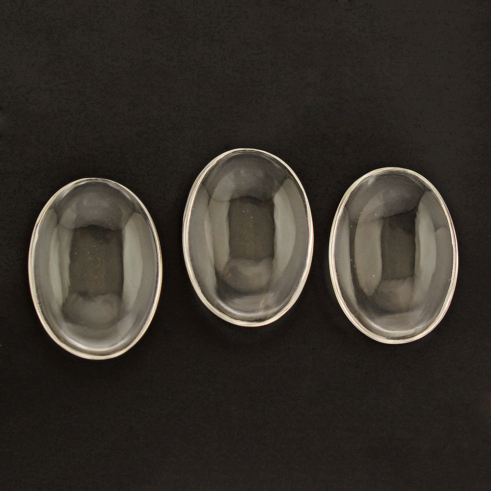 CRYSTAL LENTIL OVAL 18X13MM 8.33 Cts.