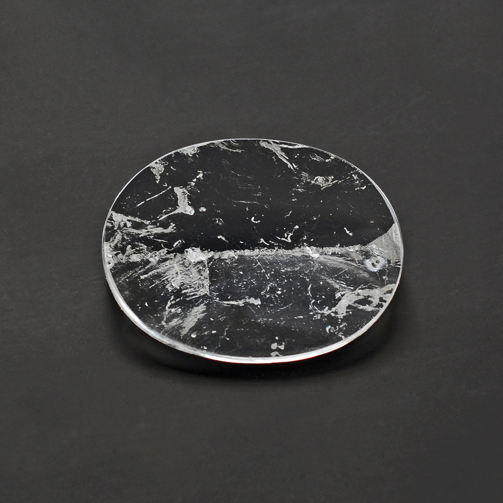 CRYSTAL ROUGH TOP OVAL CAB 20X15MM 13.37 Cts.