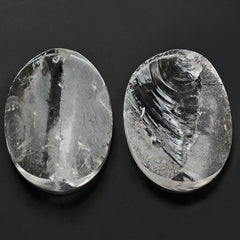 CRYSTAL ROUGH TOP OVAL CAB 20X15MM 13.37 Cts.