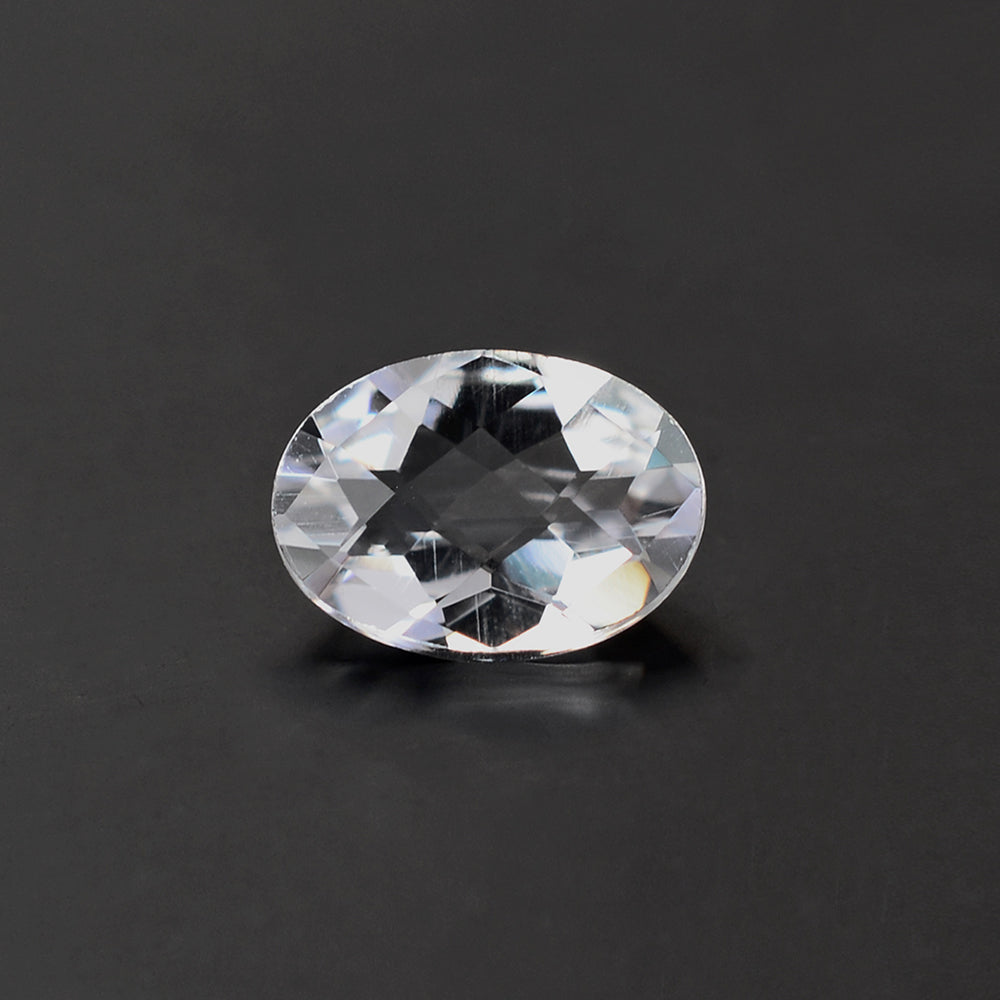 CRYSTAL CHECKER CUT OVAL 7X5MM 0.55 Cts.