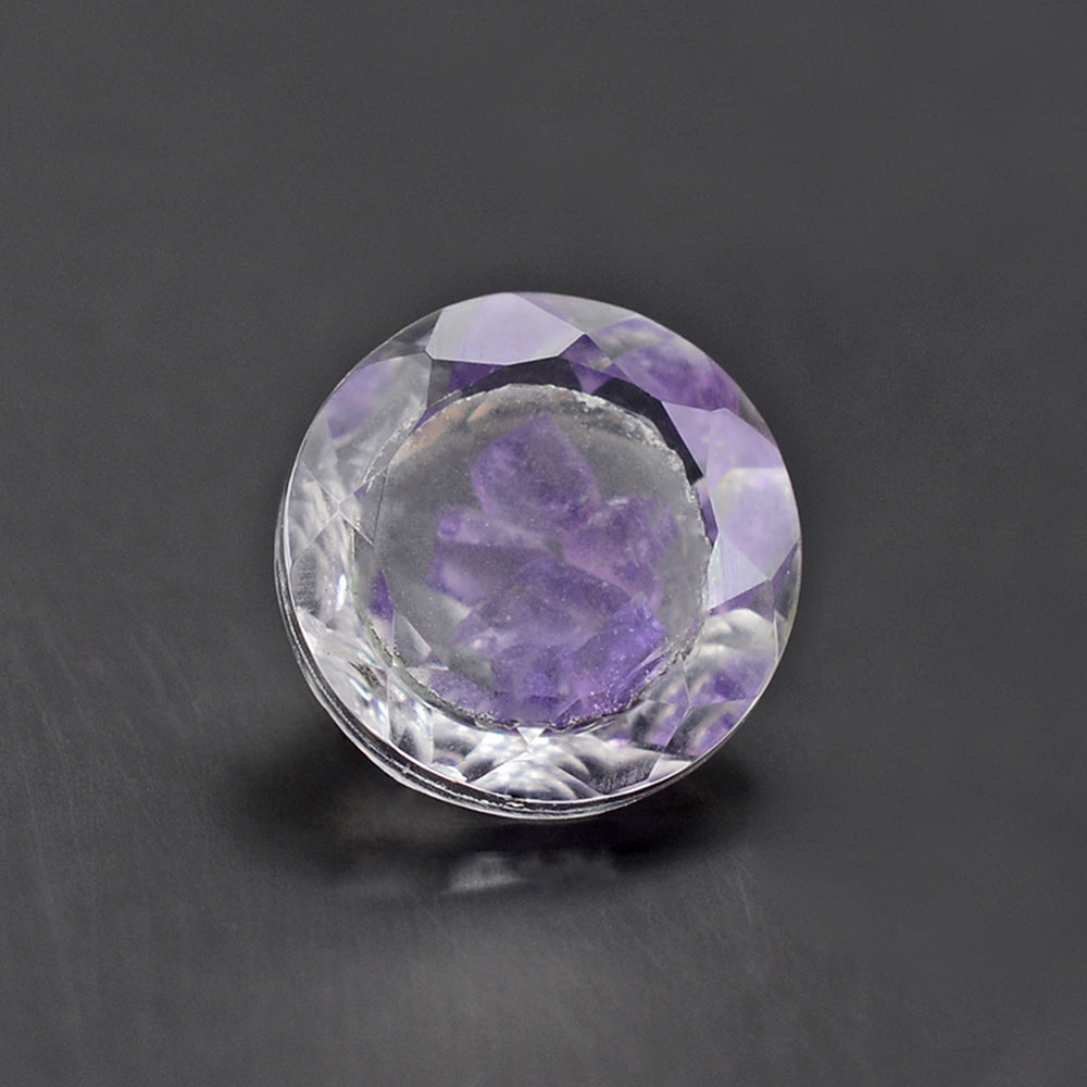 CRYSTAL CUT ROUND (WITH INSIDE STONE) 8MM 1.67 Cts.