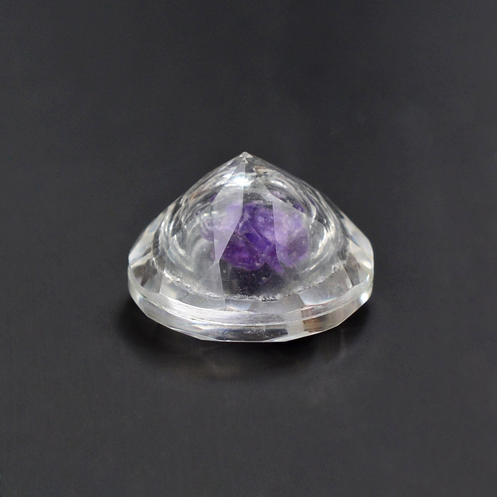 CRYSTAL CUT ROUND (WITH INSIDE STONE) 8MM 1.67 Cts.