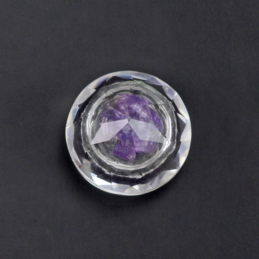 CRYSTAL CUT ROUND (WITH INSIDE STONE) 8MM 1.67 Cts.