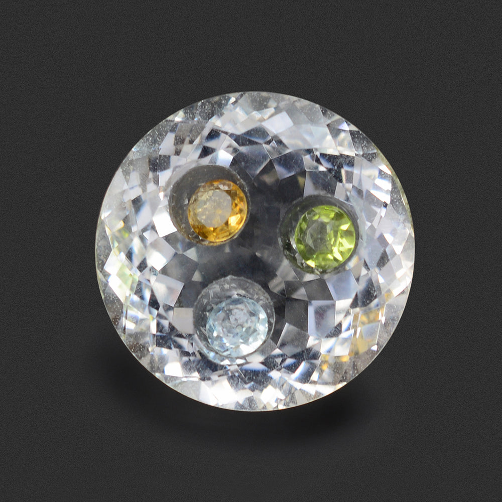 CRYSTAL CUT ROUND (INSIDE STONE) 20MM 27.35 Cts.