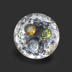 CRYSTAL CUT ROUND (INSIDE STONE) 20MM 27.35 Cts.