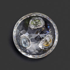 CRYSTAL CUT ROUND (INSIDE STONE) 20MM 27.35 Cts.