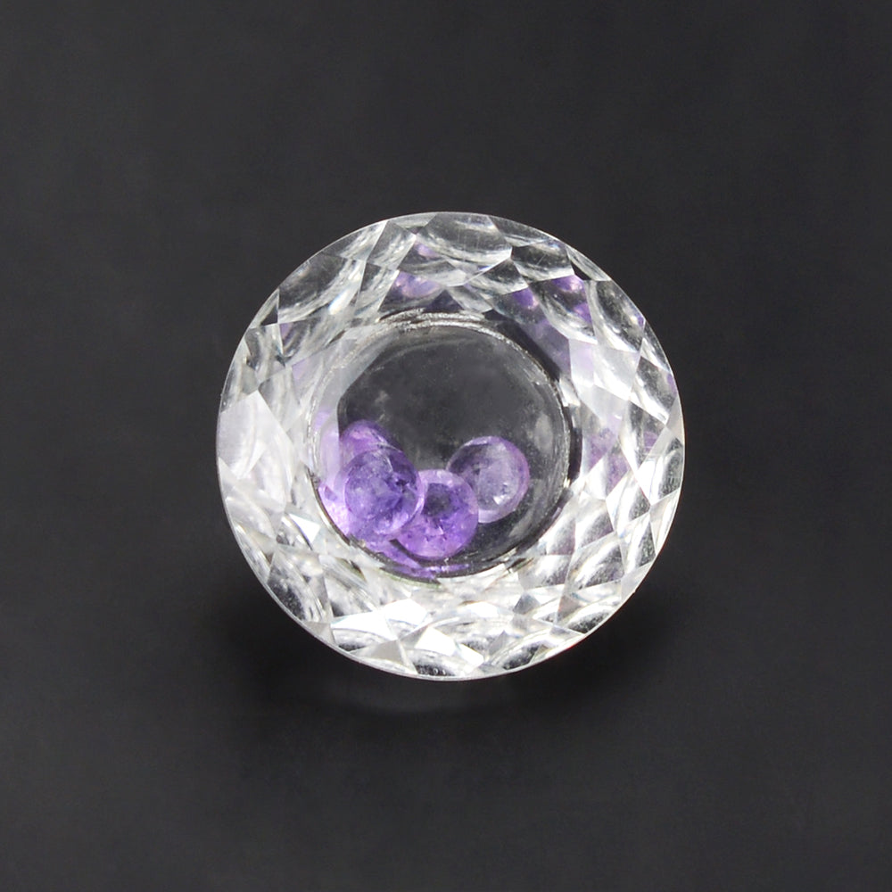 CRYSTAL CUT ROUND (INSIDE STONE) 8MM 1.73 Cts.