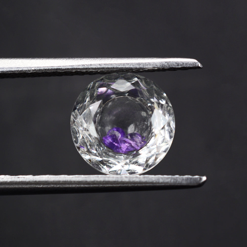 CRYSTAL CUT ROUND (INSIDE STONE) 8MM 1.73 Cts.