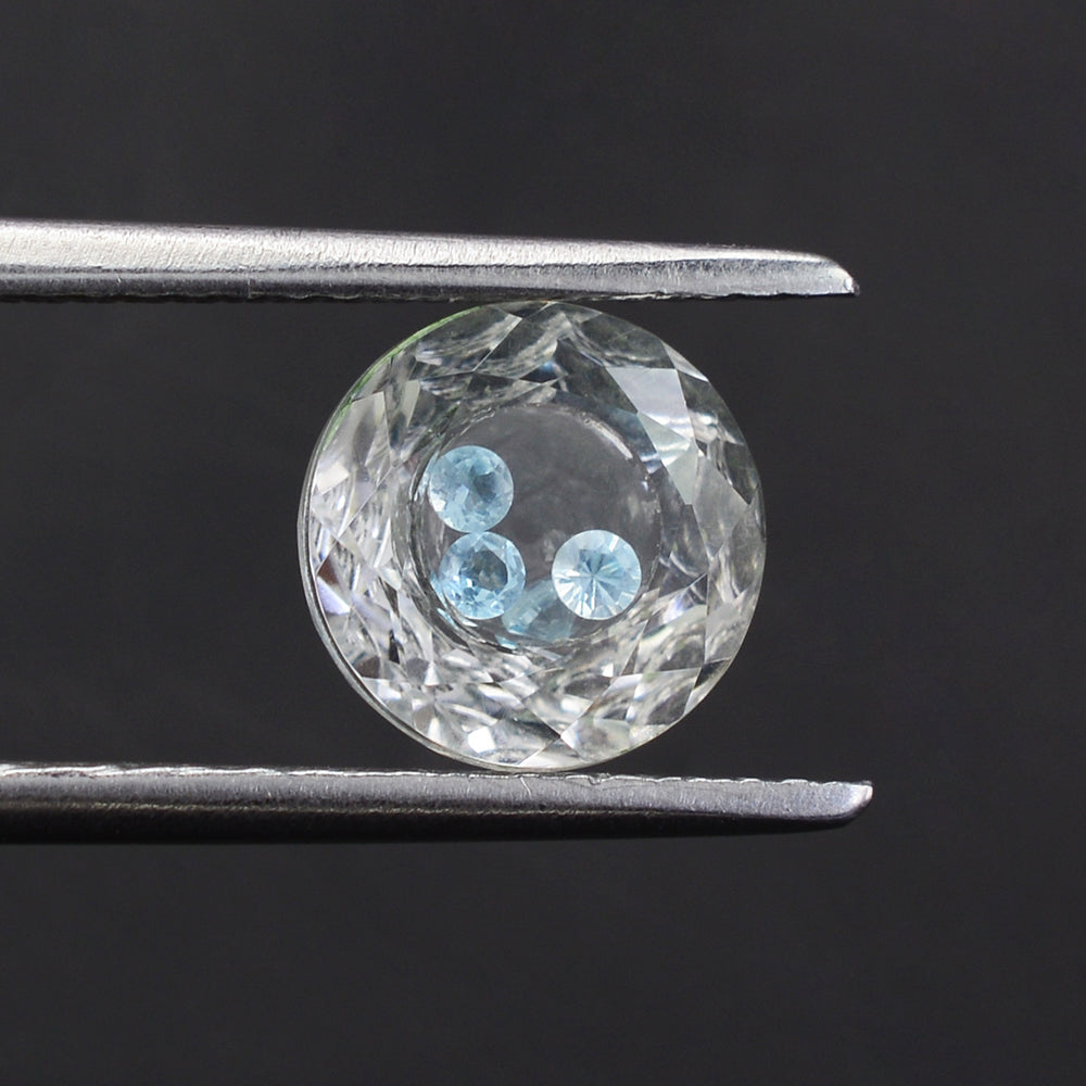 CRYSTAL CUT ROUND (INSIDE STONE) 8MM 1.83 Cts.