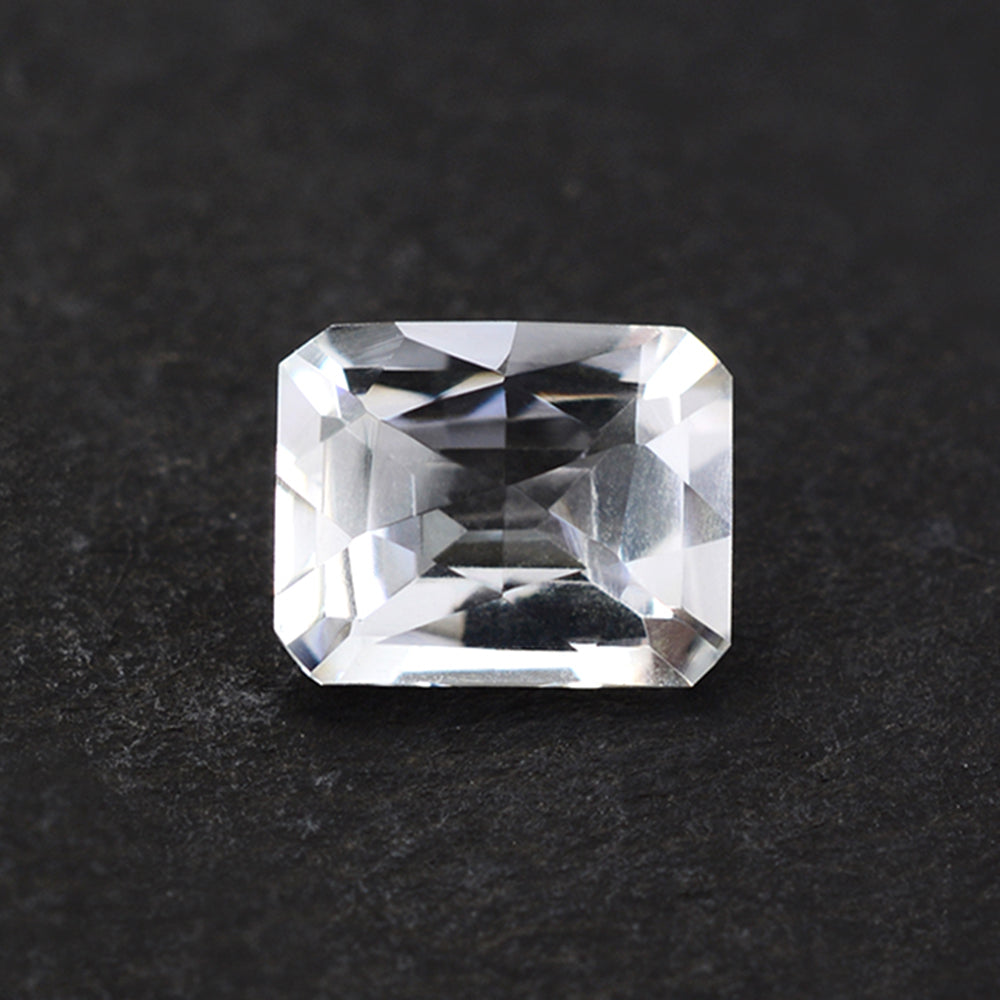 CRYSTAL ROSE CUT OCTAGON 9X7MM 2.4 Cts.