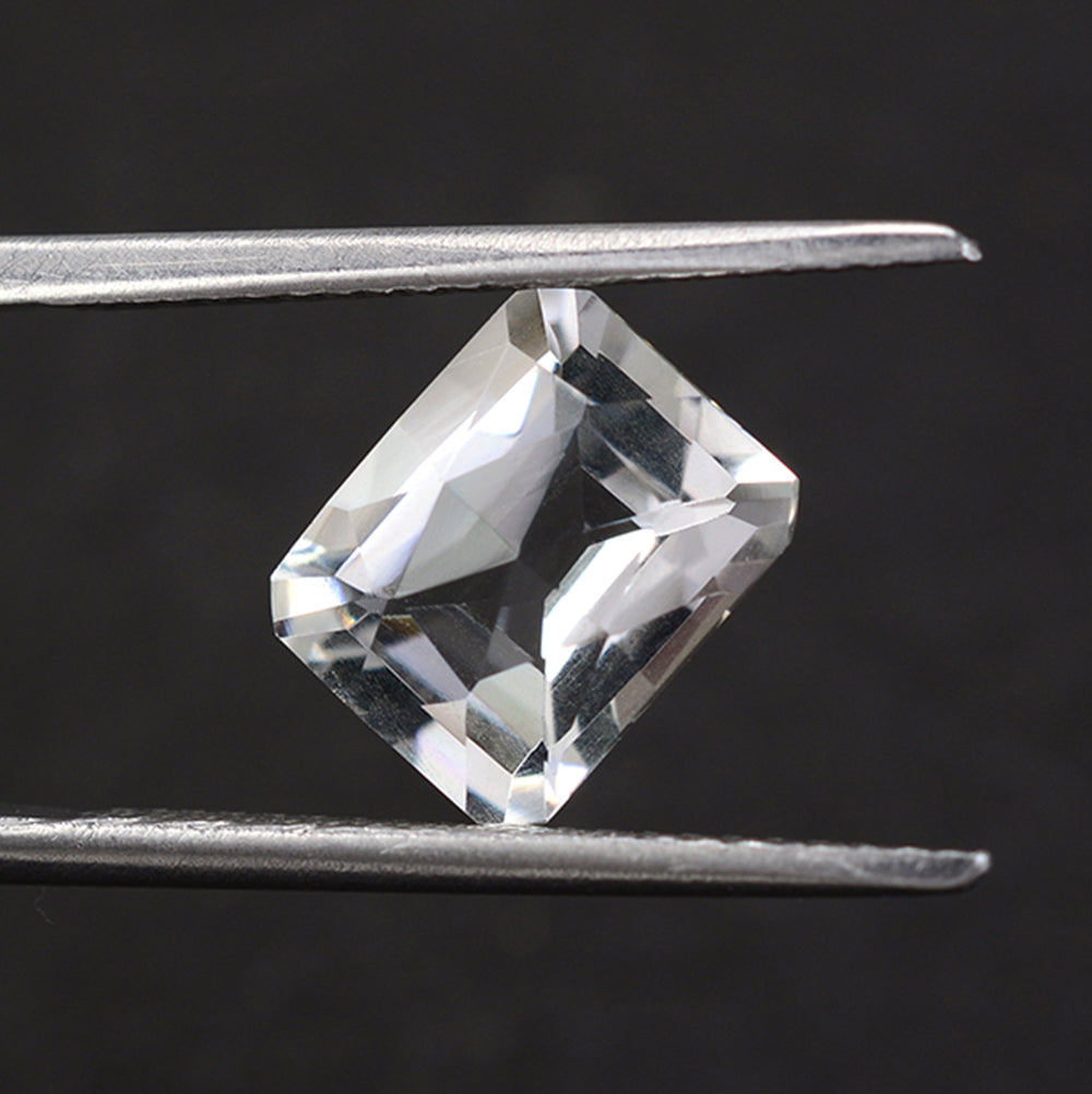 CRYSTAL ROSE CUT OCTAGON 9X7MM 2.4 Cts.