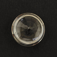 CRYSTAL BUFFTOP CONCAVE STEP CUT BACK ROUND (DES#47) 15MM 11.65 Cts.