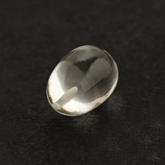 CRYSTAL PLAIN EGG (DES#54) HALF DRILL 11X8MM 5.24 Cts.