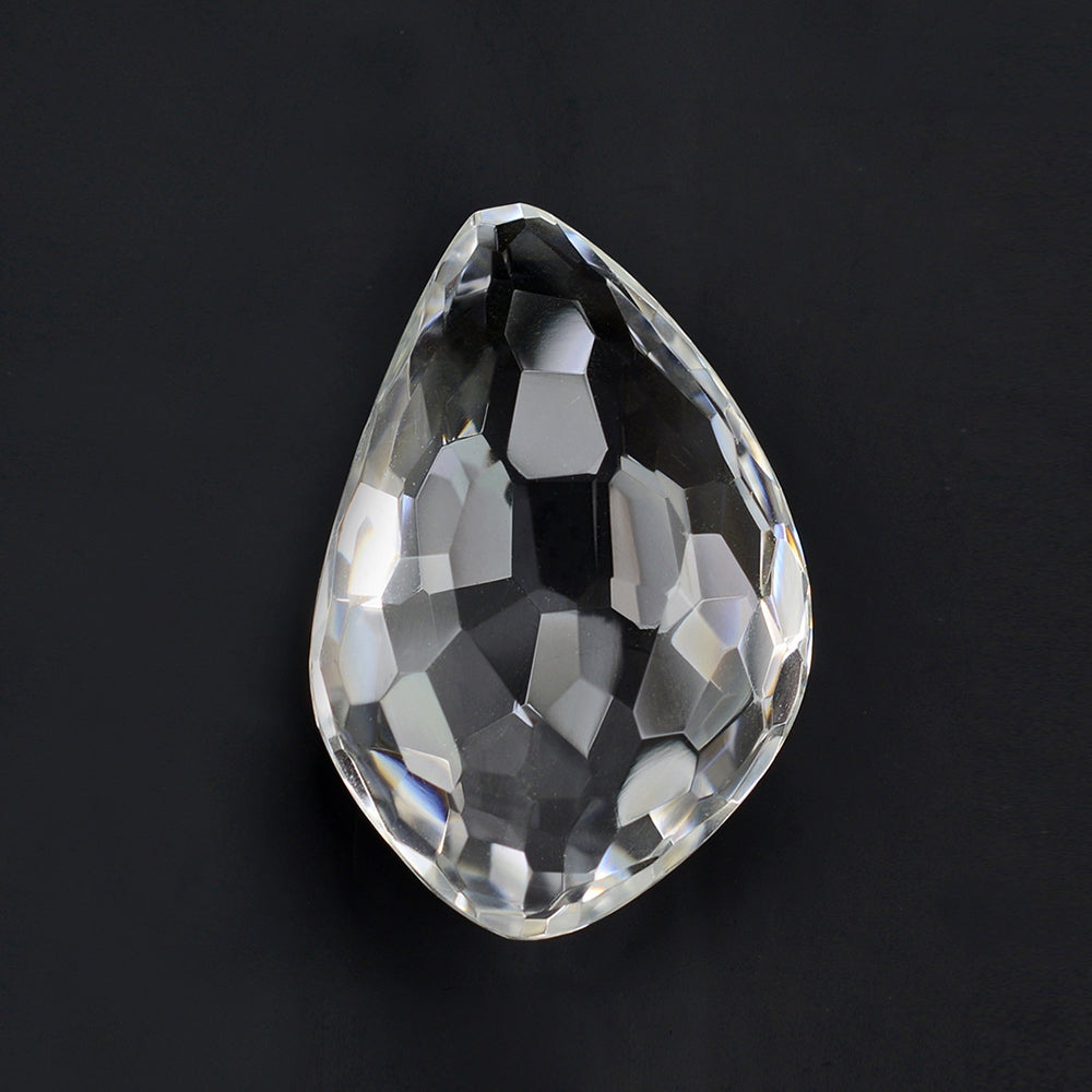 CRYSTAL IRREGULAR CUT BRIOLETTE FANCY SHAPE 30X20MM 35.75 Cts.