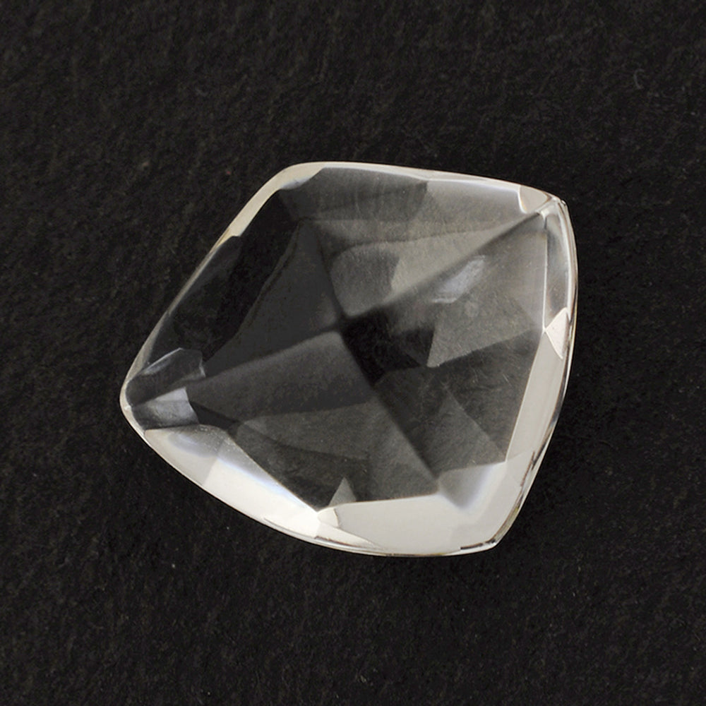 CRYSTAL ROSE CUT FANCY SHAPE 14X12MM 5.70 Cts.