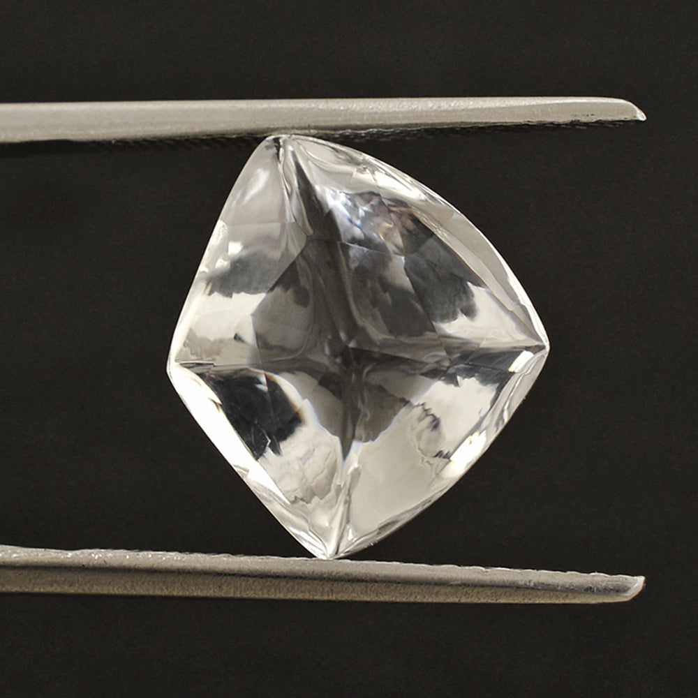 CRYSTAL ROSE CUT FANCY SHAPE 14X12MM 5.70 Cts.