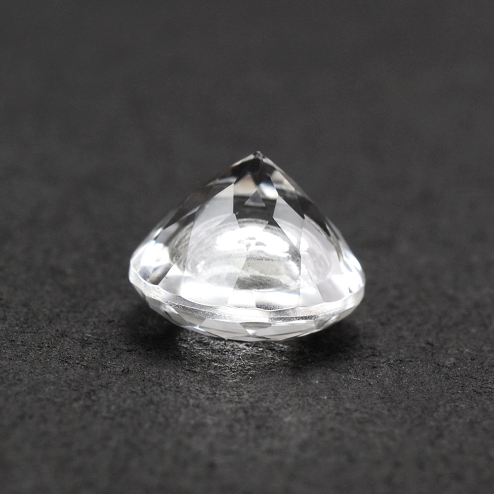 CRYSTAL CUT ROUND WITH DIAMOND ROUGH INSIDE 10MM 3.70 Cts.