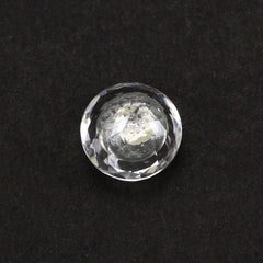 CRYSTAL CUT ROUND WITH DIAMOND ROUGH INSIDE 10MM 3.70 Cts.