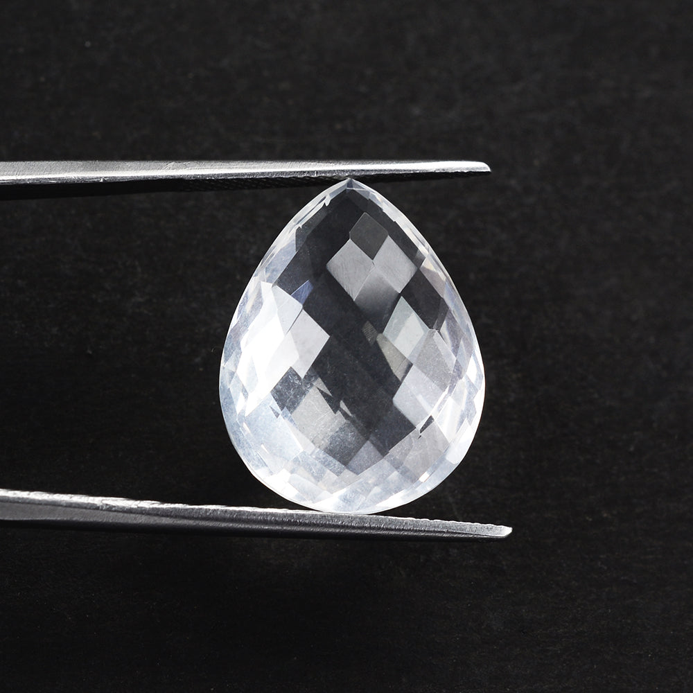 CRYSTAL BRIOLETTE PEAR (SEMI MILKY) 20X15MM 15.18 Cts.