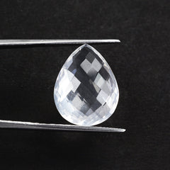 CRYSTAL BRIOLETTE PEAR (SEMI MILKY) 20X15MM 15.18 Cts.