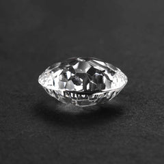 CRYSTAL CONCAVE BRIOLETTE ROUND WITH BUBBLE 15MM 10.20 Cts.