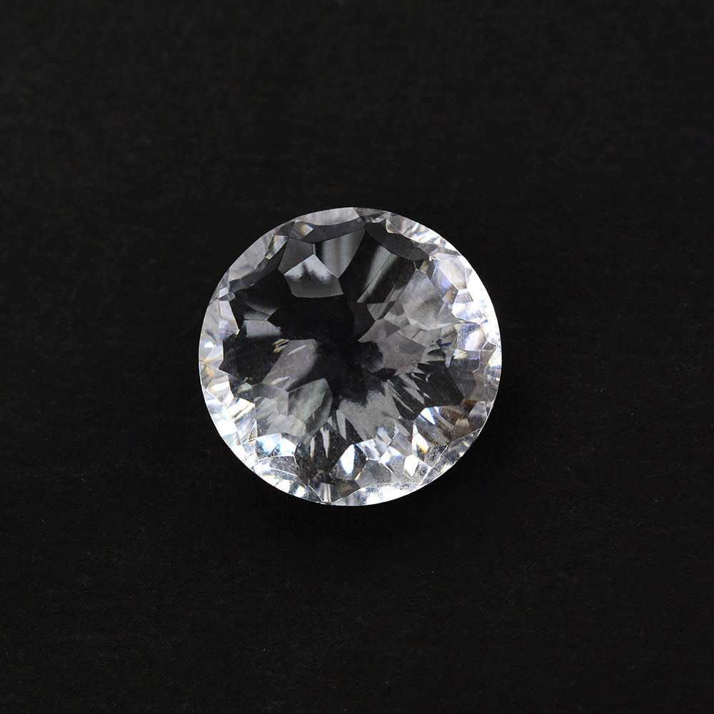 CRYSTAL CONCAVE BRIOLETTE ROUND 15MM 10.88 Cts.