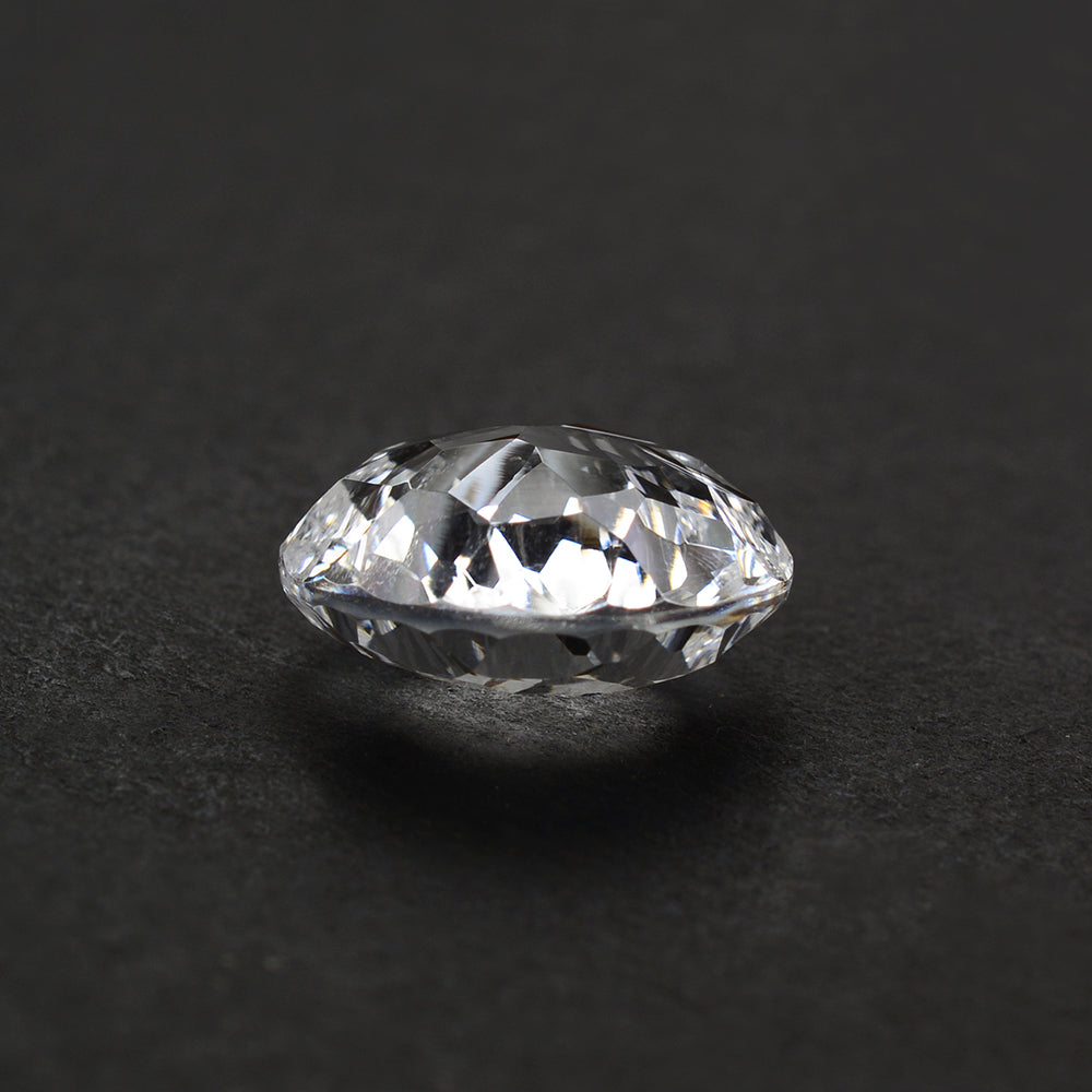 CRYSTAL CONCAVE BRIOLETTE ROUND 15MM 10.88 Cts.