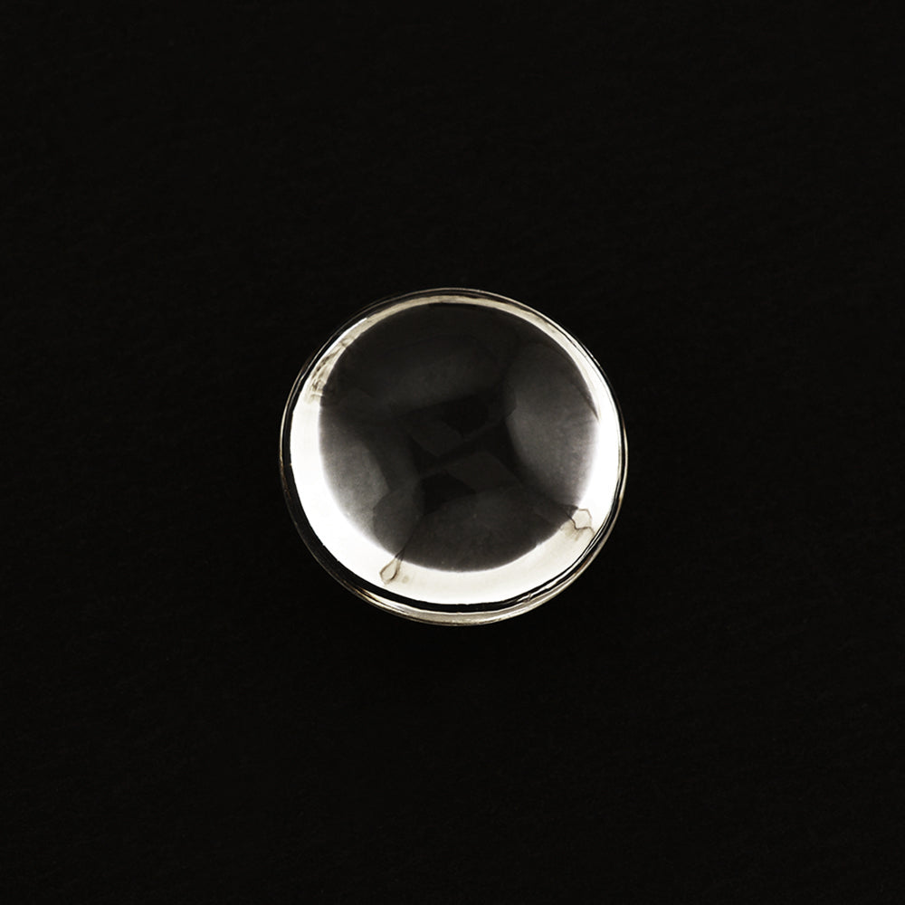 CRYSTAL PLAIN LENTIL ROUND 15MM 12.10 Cts.
