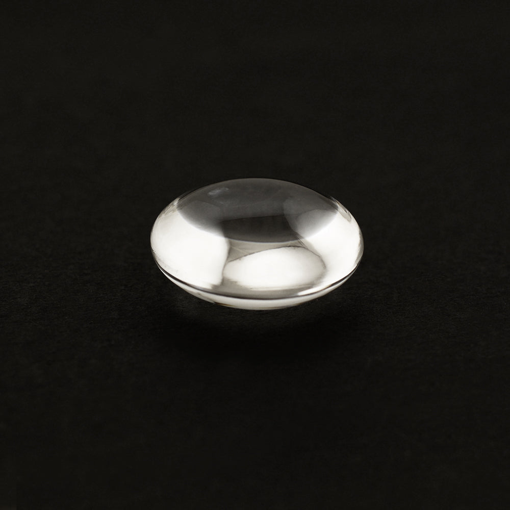 CRYSTAL PLAIN LENTIL ROUND 15MM 12.10 Cts.