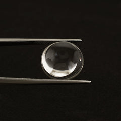 CRYSTAL PLAIN LENTIL ROUND 15MM 12.10 Cts.