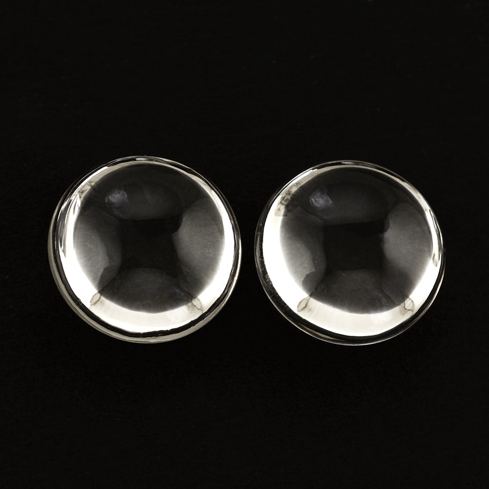 CRYSTAL PLAIN LENTIL ROUND 15MM 12.10 Cts.