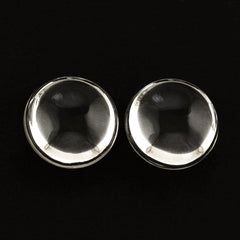 CRYSTAL PLAIN LENTIL ROUND 15MM 12.10 Cts.