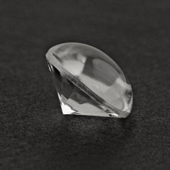 CRYSTAL BUFFTOP ROUND WITH TWISTED CONCAVE (DES#31) 15MM 11.15 Cts.