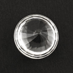 CRYSTAL BUFFTOP ROUND WITH TWISTED CONCAVE (DES#31) 15MM 11.15 Cts.