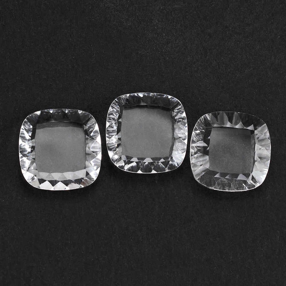 CRYSTAL CONCAVE CUSHION FLAT (DES#144) 12MM 4.48 Cts.