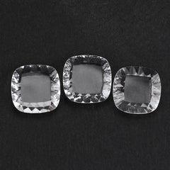 CRYSTAL CONCAVE CUSHION FLAT (DES#144) 12MM 4.48 Cts.