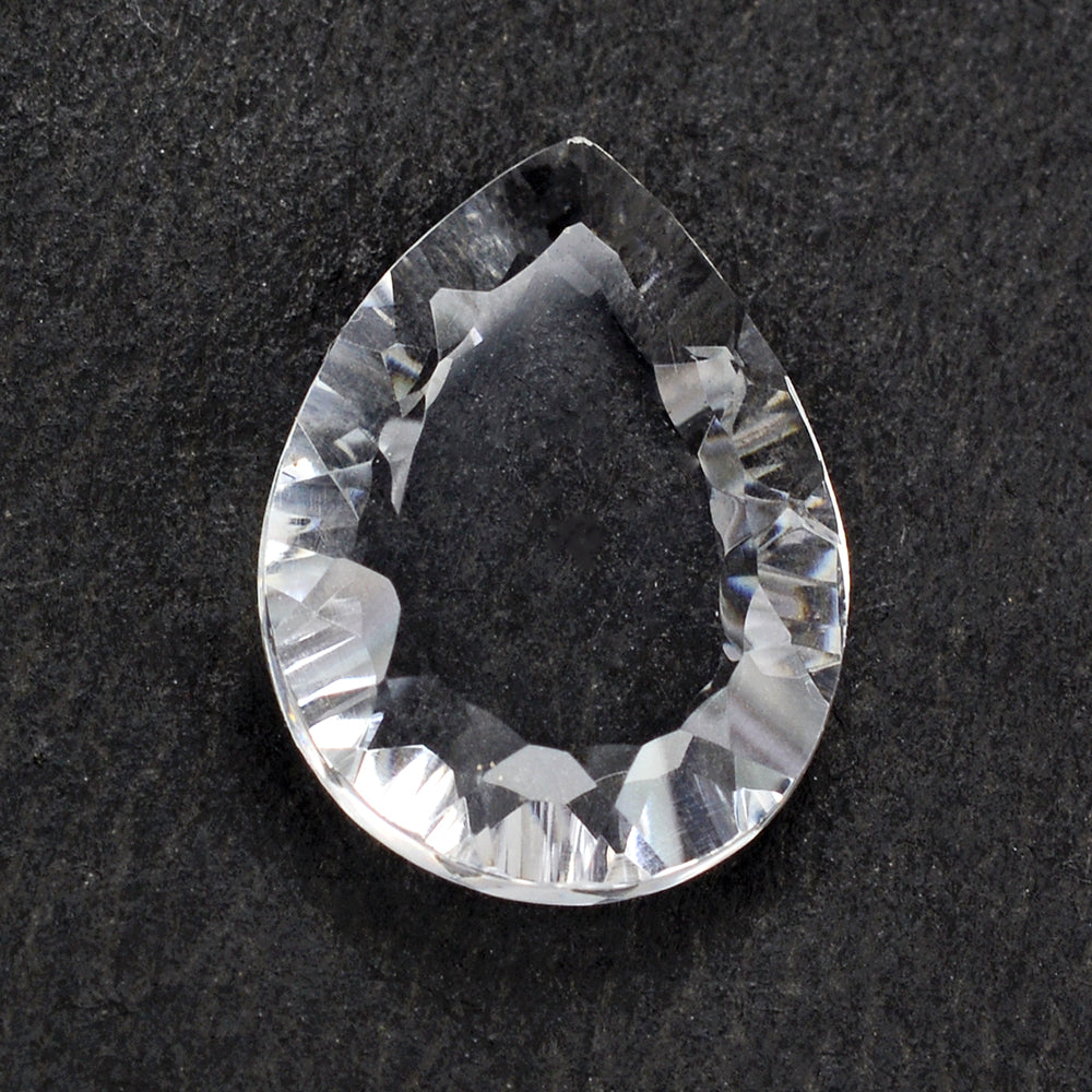 CRYSTAL CONCAVE PEAR FLAT (DES#145) 16X12MM 4.65 Cts.