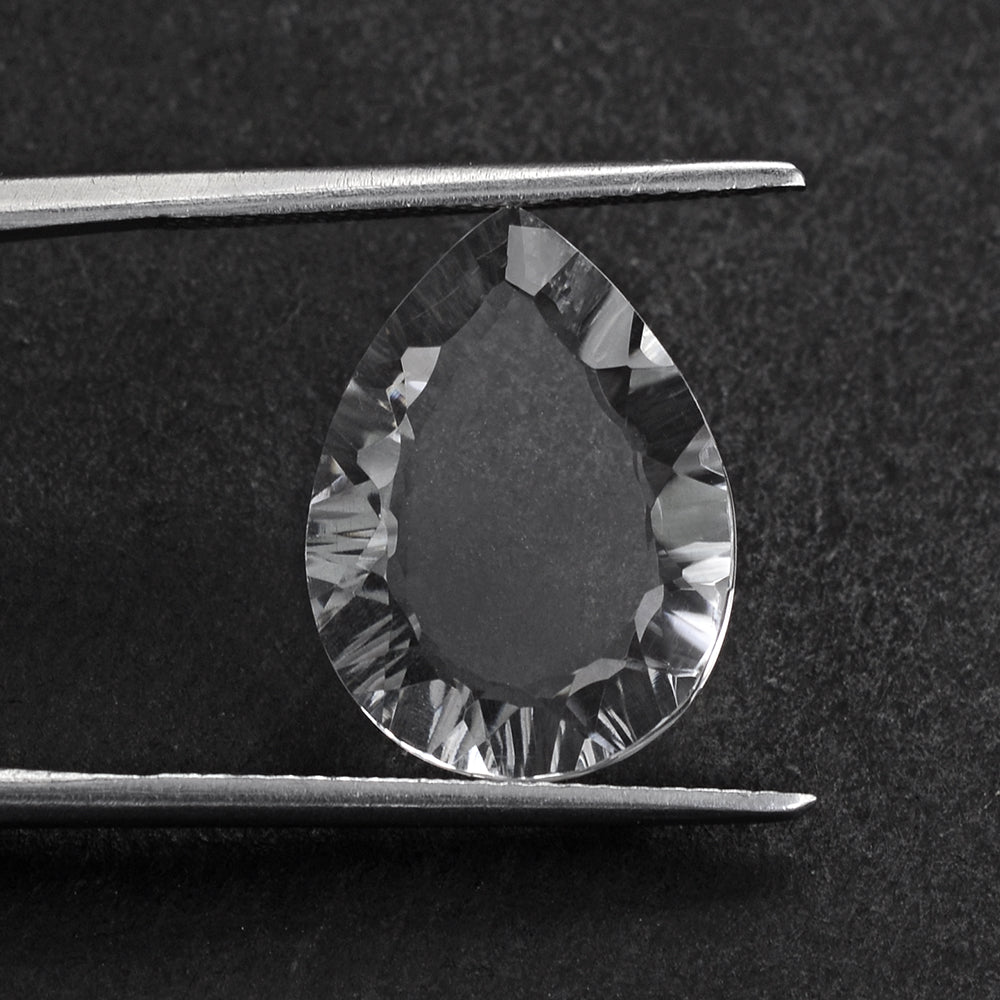 CRYSTAL CONCAVE PEAR FLAT (DES#145) 16X12MM 4.65 Cts.